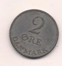 No(1) moneda-DANEMARCA -2 Ore 1952 foto