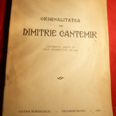 N.Iorga - Originalitatea lui D.Cantemir - Conferinta Iasi 1935