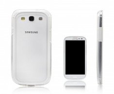 Bumper Samsung Galaxy S3 i9300 Transparent White foto