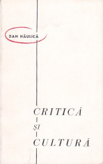 DAN HAULICA - CRITICA SI CULTURA foto