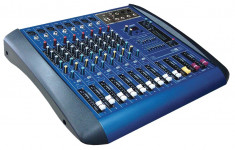 MIXER AUDIO PROFESIONAL AMPLIFICAT,PUTERE 760 WATT,EGALIZATOR,4 IESIRI,MP3 PLAYER STICK USB. foto