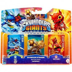 Set 3 Figurine Skylanders Giants Zap, Scorpion Striker, Hot Dog foto