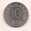 No(1) moneda-DANEMARCA -10 Ore 1976, Europa