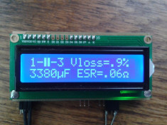 Tester Componente ESR RLC metru tranzistoare, rezistente diode, cond. foto