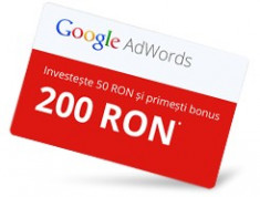 Cupon voucher adwords 200 ron foto