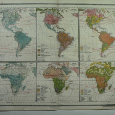 HARTI VECHI ANUL 1924 - AMERICA HARTI - INSTITUTUL CARTOGRAFIC "UNIREA" BRASOV