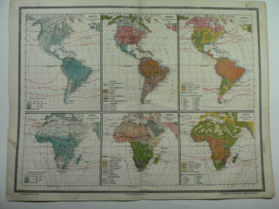 HARTI VECHI ANUL 1924 - AMERICA HARTI - INSTITUTUL CARTOGRAFIC &amp;quot;UNIREA&amp;quot; BRASOV foto