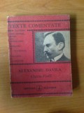 T Alexandru Davila - Vlaicu-Voda - texte comentate, 1988, Alta editura