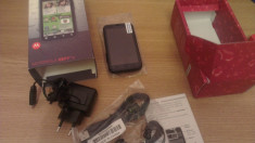 Motorola Defy black , neverlocked , 1Ghz , camera 5 mpx HD , display 3.7&amp;#039; , android 2.3 - smartphone nou , pachet complet foto