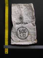 Sac (saculet) de banca 500 lei Romania BNR foto