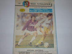Program meci fotbal Sportul Studentesc Bucuresti - INTER Sibiu, iunie 1991 foto