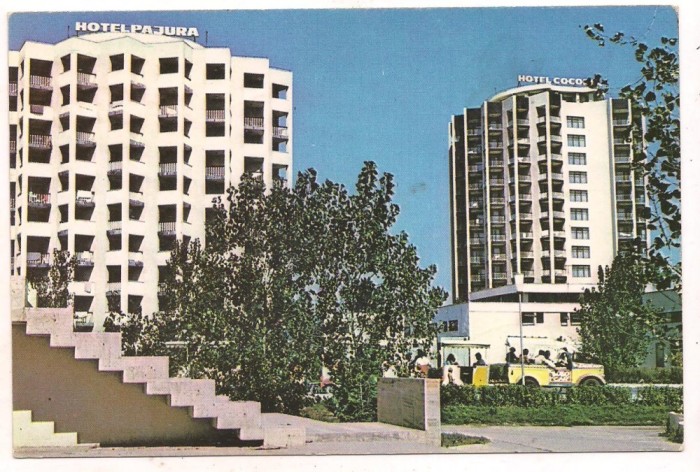 #carte postala(ilustrata)-VENUS-Hotelurile Pajura si Cocorul