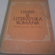 MANUAL EPOCA DE AUR LIMBA SI LITERATURA ROMANA CLASA X,EDITURA DIDACTICA 1986