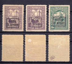 Ocupatia germana 1918 - Timbru de ajutor cu supratipar Gultig 9 Armee -serie MNH/MLH foto