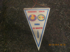 Fanion fanioane fotbal Romania Italia 1989 foto