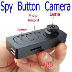 Camera video spion tip Nasture , spy button , rezolutie video 640x480 , foto 1280 x 960 - NOU + cablu + manual foto