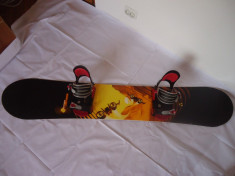 Placa de snowboard HAMMER MFG 163cm+legaturi QUECHUA CARBON foto