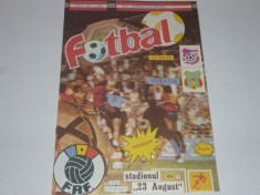 Program fotbal SC BACAU - STEAUA 05.11.1989 foto