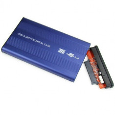Rack extern din aluminiu HDD 2.5 SATA- USB 2.0 cu toate accesoriile incluse foto