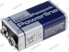 Baterie 6F22, 6LR61, alkalina, 9V, Panasonic-050051 foto