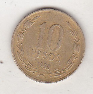 bnk mnd Chile 10 pesos 1998
