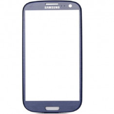 Sticla Display Fata Samsung Galaxy S3 i9300 ALBASTRU + folie protectie ecran foto