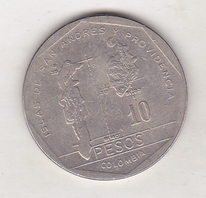 bnk mnd Columbia 10 pesos 1981