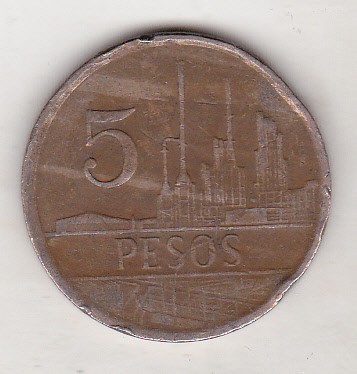 bnk mnd Columbia 5 pesos 1981 foto