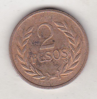 bnk mnd Columbia 2 pesos 1978 foto