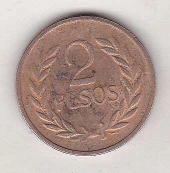 bnk mnd Columbia 2 pesos 1978