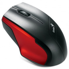 Mouse wireless Genius NS-6015, Negru-Rosu, G-31030101101 foto