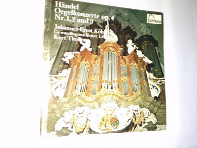 DISC VINIL FONTANA - Handel - Concertul de orga Op. 4 Nr. 1,2 si 3. foto