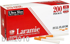 Tuburi LARAMIE SLIM 200 tuburi/cutie, pentru injectat tutun, tigari slim foto