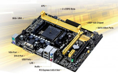 KIT Procesor AMD Athlon II X2 340 3.20GHz Socket FM2 Box ad340xokhjbox+PLACA DE BAZA Placa de baza ASUS A55BM-K AMD FM2+ mATX+2X2GB DDR3 1600MHZ foto