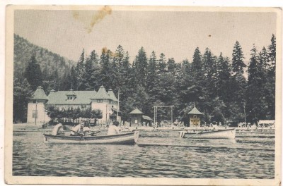 #carte postala(ilustrata)-TUSNAD-Lacul foto