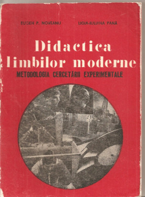 (C5313) DIDACTICA LIMBILOR MODERNE DE EUGEN NOVEANU, LIGIA IULIANA PANA. METODOLOGIA CERCETARII EXPERIMENTALE, EDP, 1981 foto