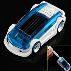 Mini Eco-friendly Solar Hybrid Car White &amp;amp; Blue WW14004488 foto