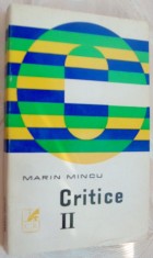 MARIN MINCU-CRITICE II (1971)Heliade/Blaga/Barbu/Sadoveanu/Bengescu/Marin Preda+