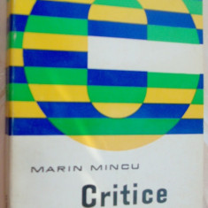 MARIN MINCU-CRITICE II (1971)Heliade/Blaga/Barbu/Sadoveanu/Bengescu/Marin Preda+