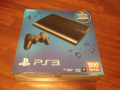 Sony PlayStation 3 PS3 slim 500GB NOU SIGILAT foto
