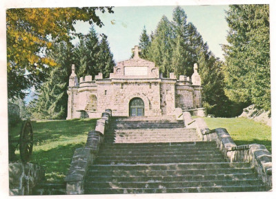 #carte postala(ilustrata)-VRANCEA Mausoleul Soveja foto