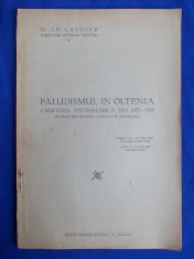 DR.CH.LAUGIER - PALUDISMUL IN OLTENIA ( CAMPANIA ANTIMALARICA DIN 1923-1926 ) - CRAIOVA - 1926 foto