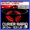 ROLA BANDA 300 LED - LEDURI SMD 3528 ROSU (ROSIE, ROSI) - 5 METRI, IMPERMEABILA (WATERPROOF), FLEXIBILA, ZDM