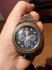 Ceas Original Barbatesc Fossil Blue MEN&amp;#039;S FOSSIL BLUE WATCH STAINLESS DAY DATE 24 HR 100m acvatic foto