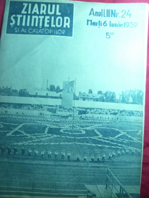 Ziarul Stiintelor 1939 -coperta Manifestatia Strajerilor de Ziua Restauratiei , Telegraf Morse foto