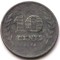 S1. OLANDA 10 CENTS CENTI 1942, 3.30 g., Zinc, 22 mm, Wilhelmina I **