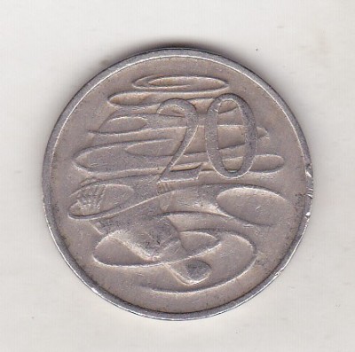 bnk mnd Australia 20 centi 1967 foto