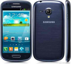 SAMSUNG GALAXY S3 MINI i8190 NOU 0 MINUTE ALBASTRU DECODAT foto