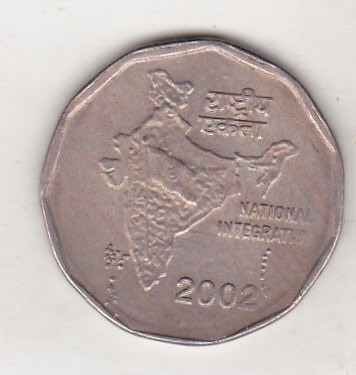 bnk mnd India 2 rupii 2002 foto