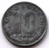 S1. AUSTRIA 10 GROSCHEN 1948, 3.50 g., Zinc, 21 mm **, Europa